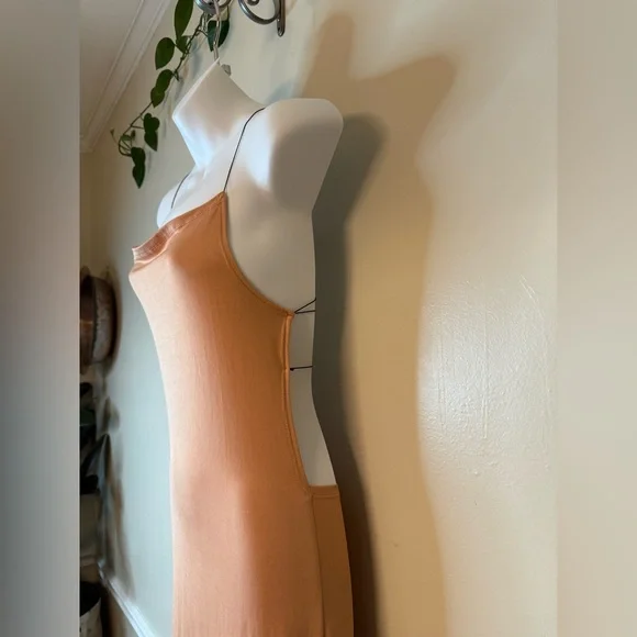Victoria Secret Elegant Tan Maxi Slip vintage‎ size Small